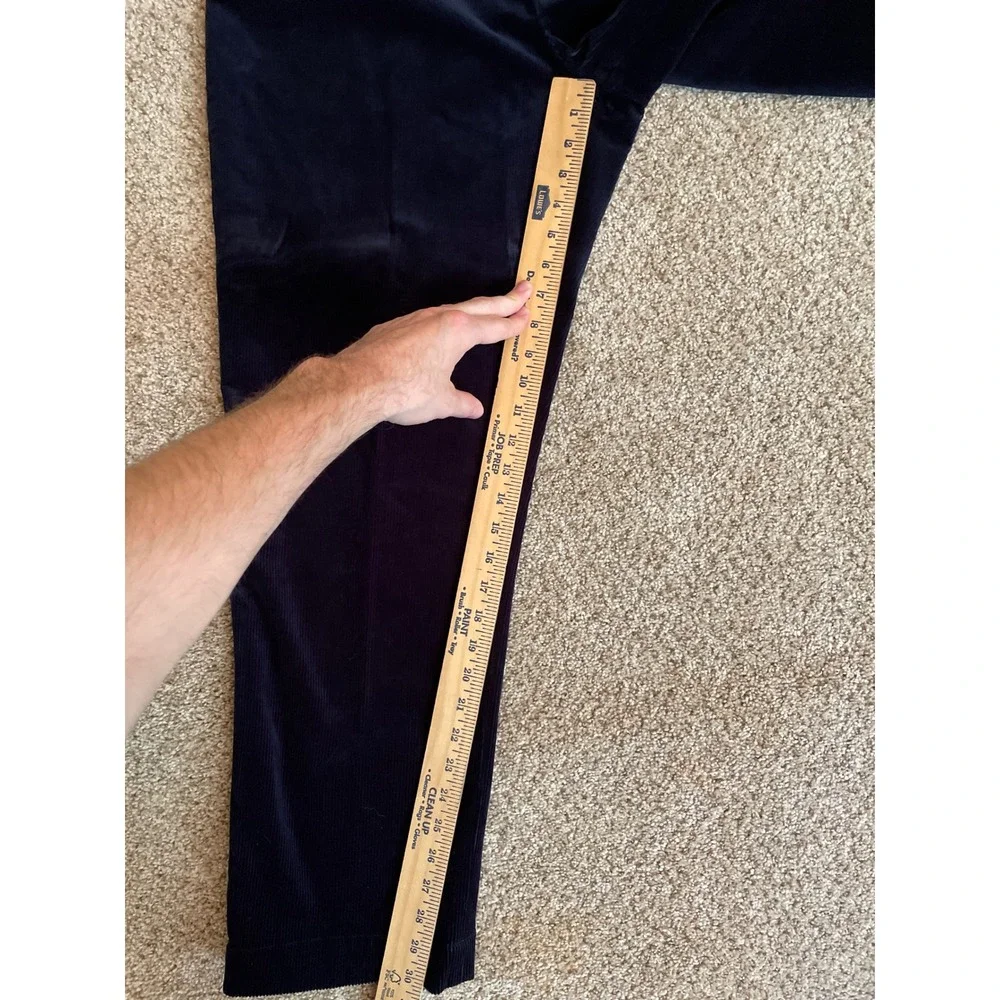 Polo Ralph Lauren Stretch Classic Fit Corduroy Pants Men's 38x30 Navy Blue